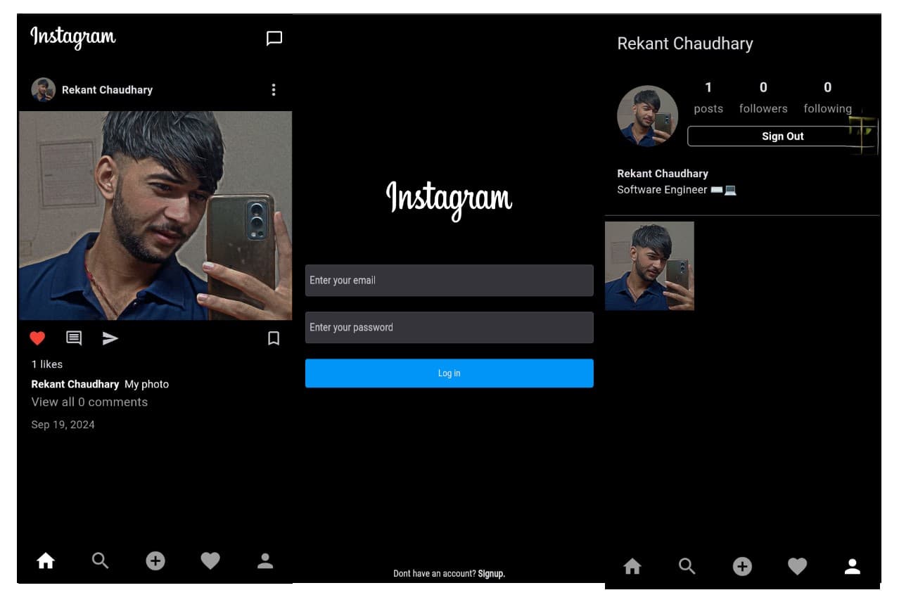 Social Media App - Instagram Clone